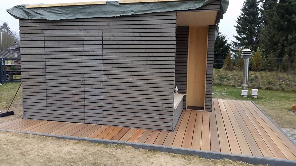 gartenhütte, Holz Holzbau individuell Vordach
